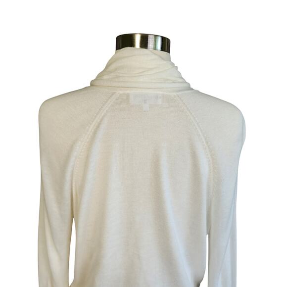 Soma Weekend Womens Convertible Sweater Wrap Size Medium White Lightweight - Picture 7 of 13